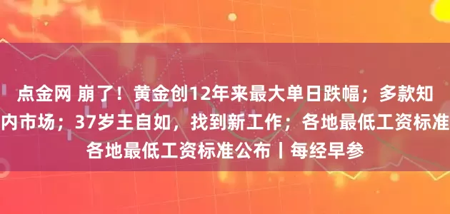 点金网 崩了！黄金创12年来最大单日跌幅；多款知名进口药告别国内市场；37岁王自如，找到新工作；各地最低工资标准公布丨每经早参